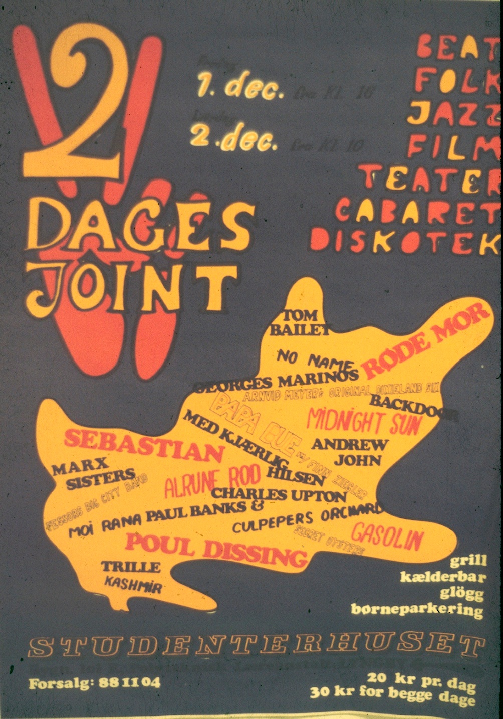 2-dages joint plakat fra 1973